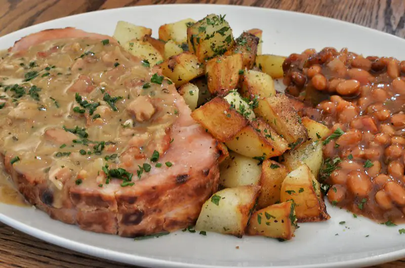 Ham Steak in the Oven