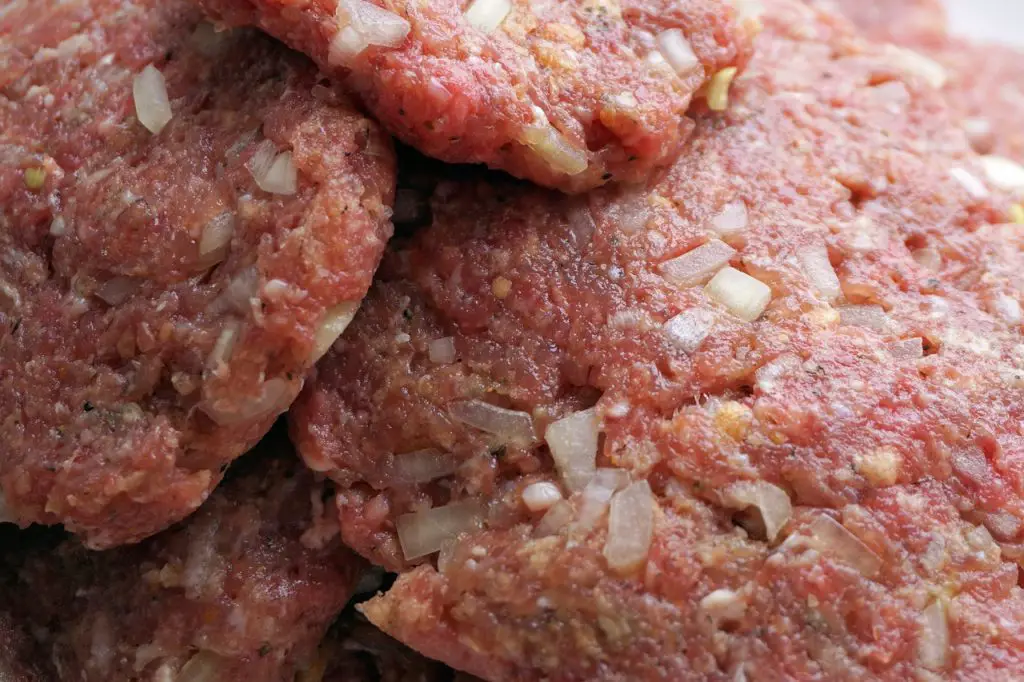 Cooking Minced Meat Patty