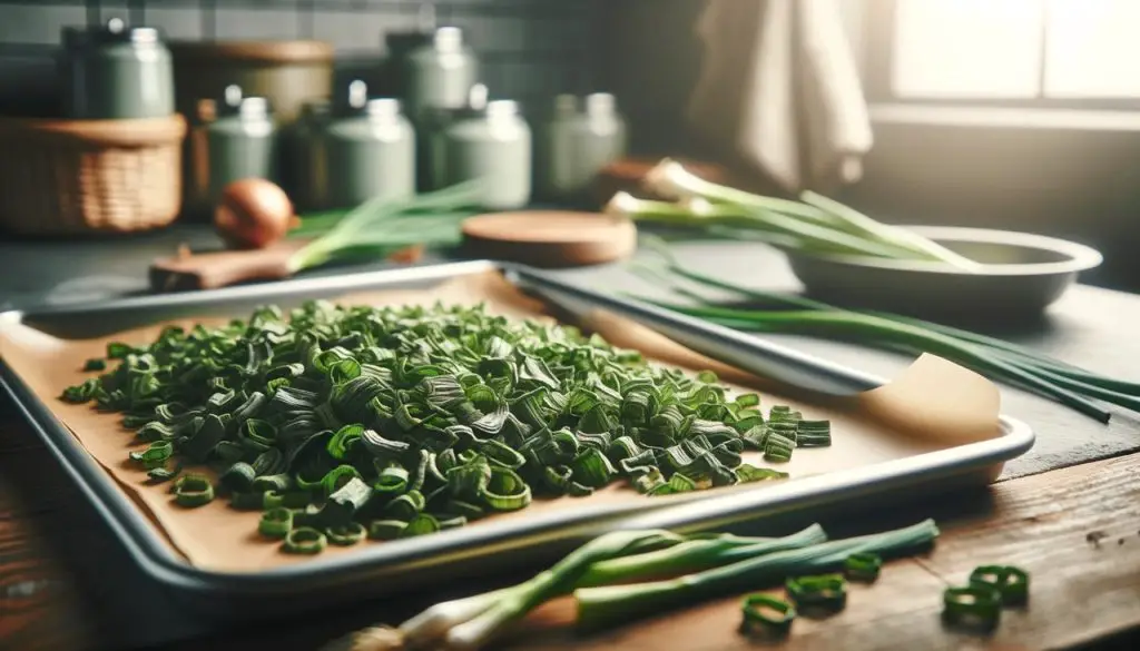 How to Oven Dry Green Onions
