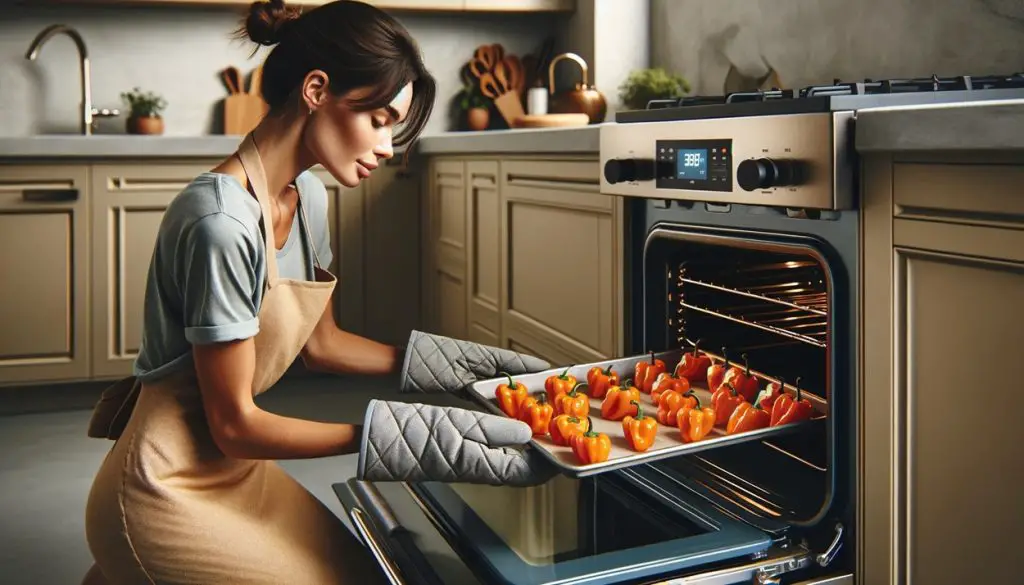 Habanero in oven